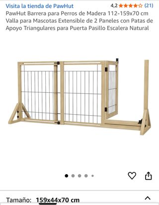 Barrera extensible niños o mascotas 112-159x70 cm