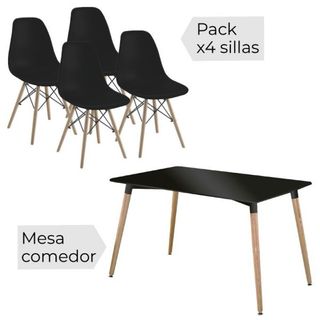 ✅MESA Y 4 SILLAS DINAMARCA  ¡¡¡ULTIMA UNIDAD!!!