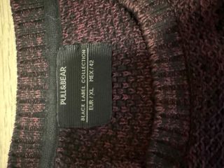 Jersey Pull&Bear Punto Talla XL Morado