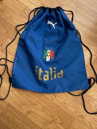 Bolsa Gym Puma Italia Azul y Dorado