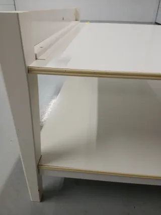 Mesa centro cristal madera Ikea Liatorp
