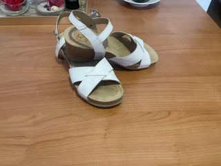 Sandalias de piel blancas Panamá Jack