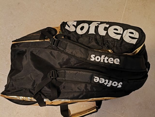 Paletero Softee Padel Negro/Dorado