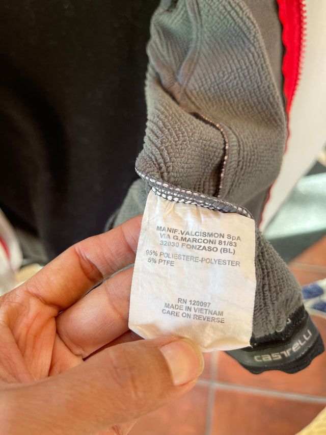 Castelli Rosso Corsa Donna Wind Stopper