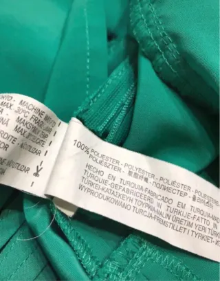 Minifalda Zara Verde