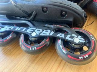Patines Rollerblade Negro y Rojo