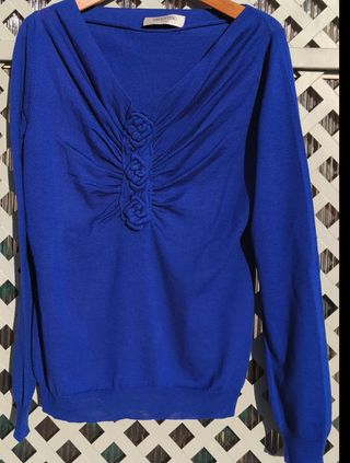 Jersey Valentino Azul Mujer