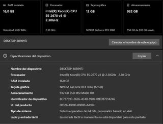 Ordenador de escritorio