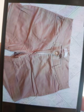 Pantaloncini donna beige