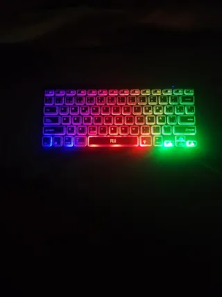 Teclado Rii Bluetooth Multicolor