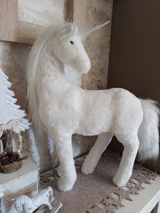 Unicórnio Decorativo Branco