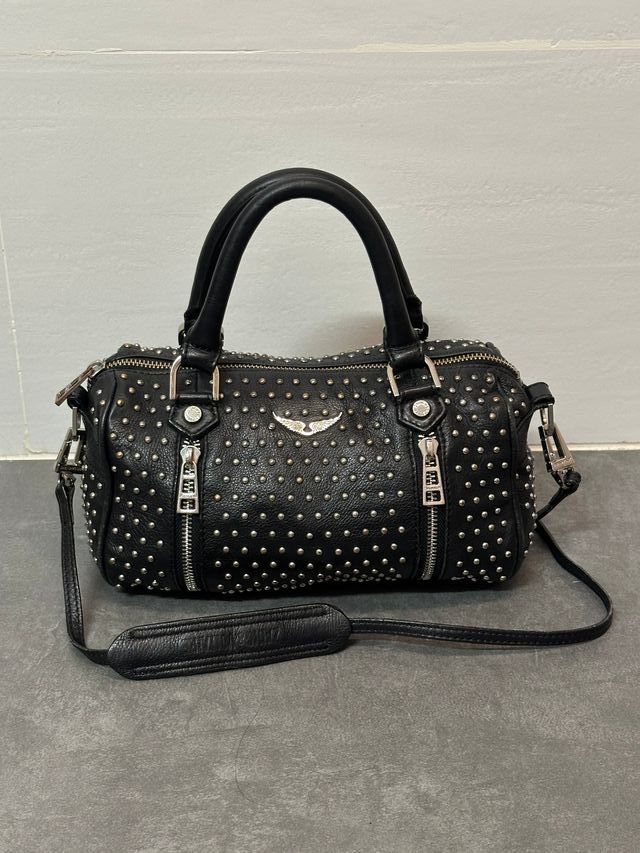 Borsa nera con borchie Zadig & Voltaire