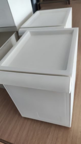 4 Cubos Reciclaje Ikea RETUR Blancos