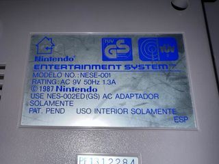 Consola Nintendo NES Versión Española