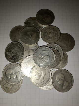 Moneda 5 Pesetas Plata