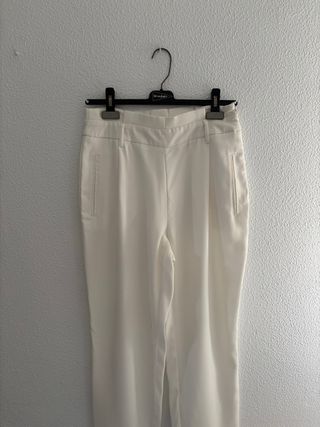 Traje de chaqueta blanco mujer
