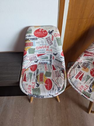 Seis sillas Patchwork seminuevas