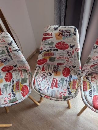 Seis sillas Patchwork seminuevas