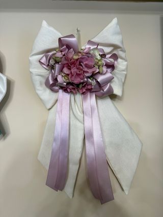 Fiocco EGO tessuto dettagli rosa