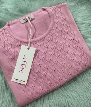 Maglione Nelly rosa taglia unica