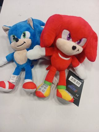Peluche Sonic e Knuckles