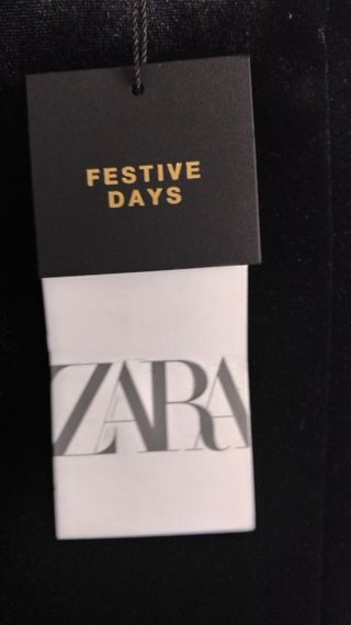 Falda Zara Negra Talla  Nueva