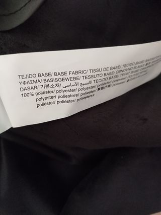Falda larga polipiel negra