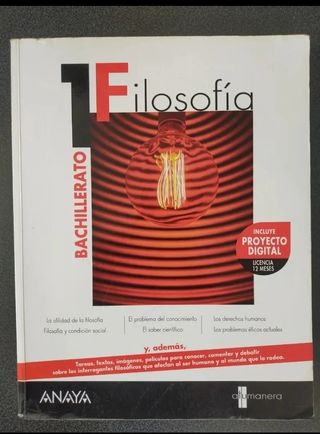 Filosofía 1 bach Anaya 