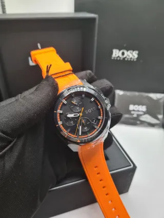 Reloj Hugo Boss Negro y Naranja