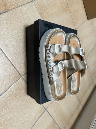 Sandalias Replay Doradas