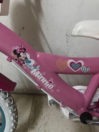 Bicicleta Infantil Minnie Mouse Rosa