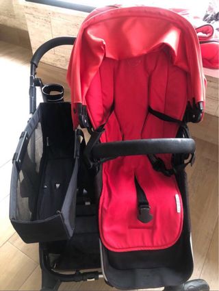 Carro Bugaboo Gemelar Rojo