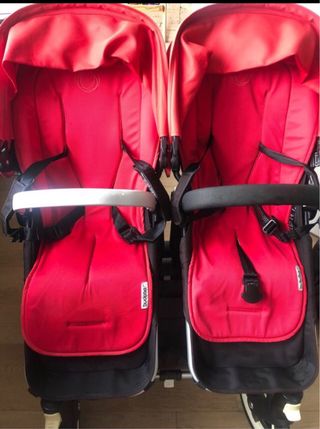 Carro Bugaboo Gemelar Rojo
