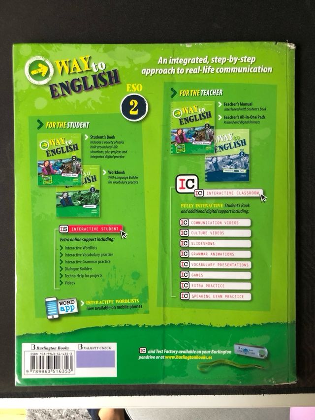 Libro Inglés way to english 2ESO student's book