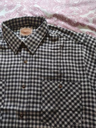 Camisa de cuadros vintage Clinton. Nueva