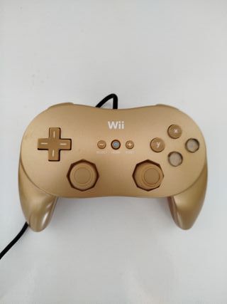Mando Wii Classic Controller Dorado
