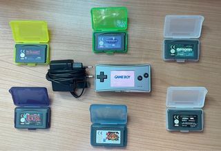 Nintendo Game Boy Micro Plata + 6 Juegos