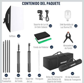 Kit Iluminación Fotografía Neewer Fondos