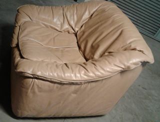 Coppia poltrone vintage pelle cognac