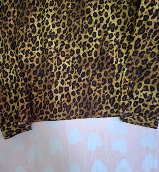 Polo Ralph Lauren Blusa Animal Print Manga Larga