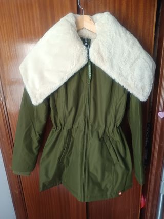Parka Wombat & Co. verde mujer Talla S