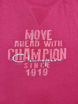 Camiseta Champion Rosa Mujer