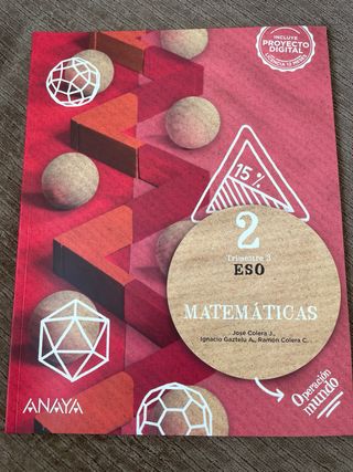 Matemáticas 2 operación mundo Anaya 