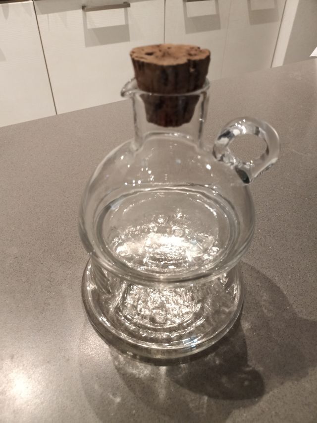 Ampolla contenitore vetro con tappo sughero