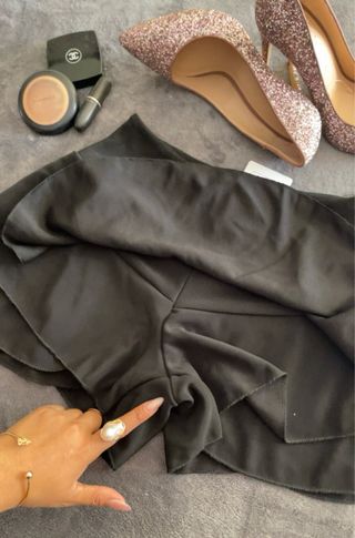 Nuevo! Falda pantalón volante princesa negra