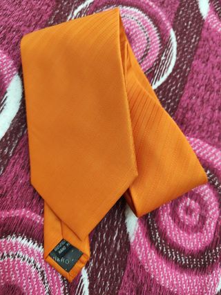 Corbata Salinero Naranja Rayas