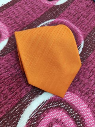 Corbata Salinero Naranja Rayas