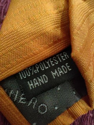 Corbata Salinero Naranja Rayas