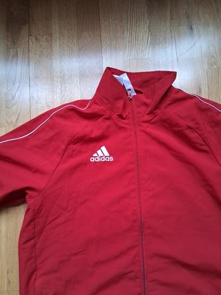 Chaqueta deportiva Adidas roja niño 13/14 años 
