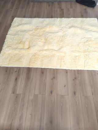Alfombra pelo largo suave vainilla 2,25x1,60